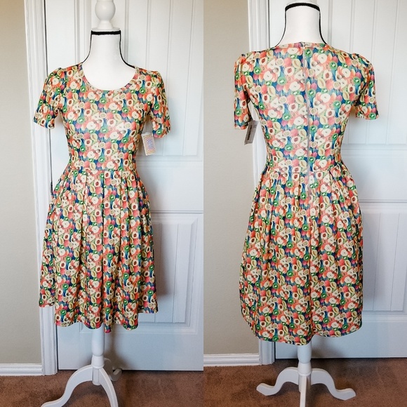 LuLaRoe Dresses & Skirts - *Final Price* NWT Fruit Print LulaRoe Amelia dress